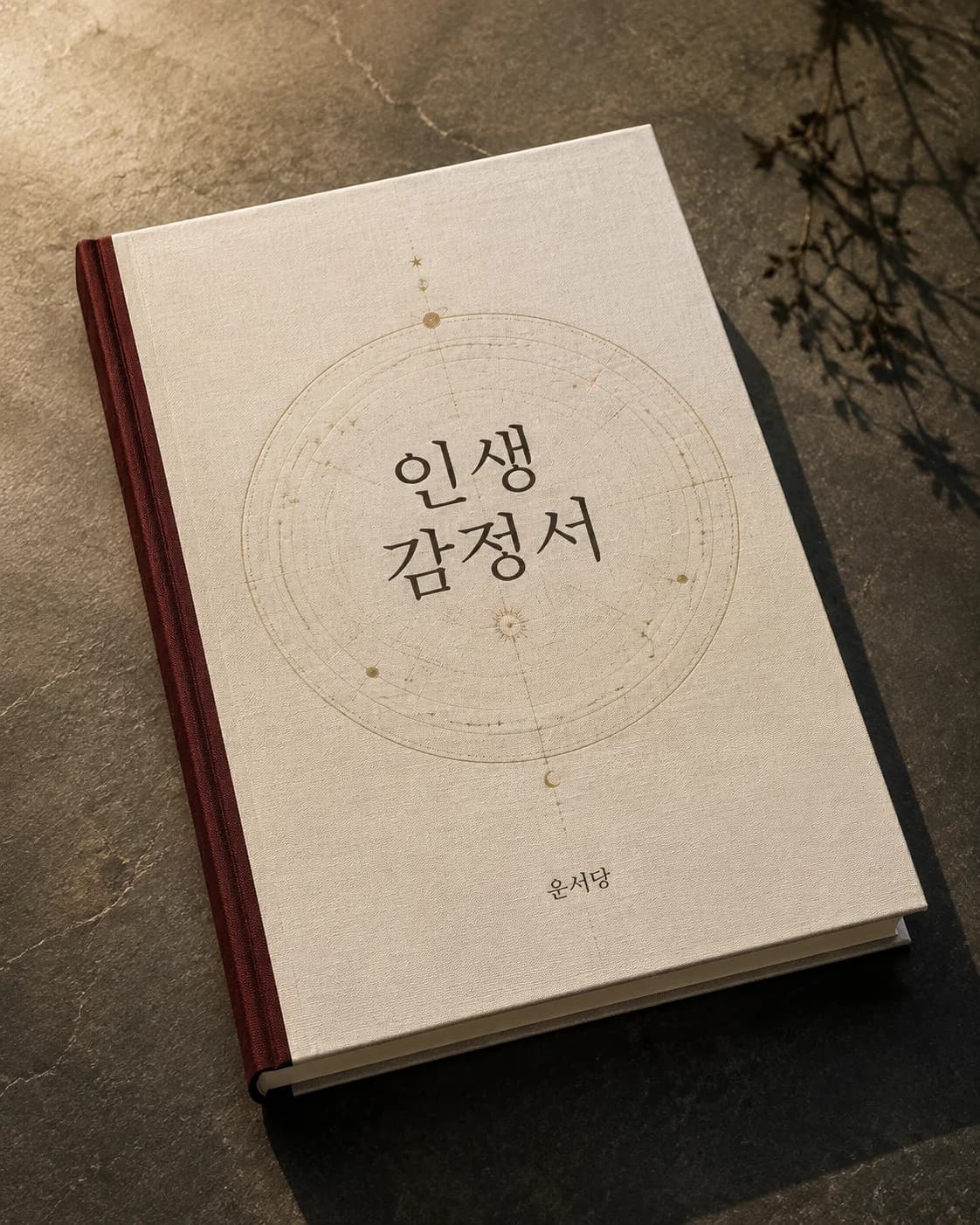 인생 감정서 표지 연출 이미지