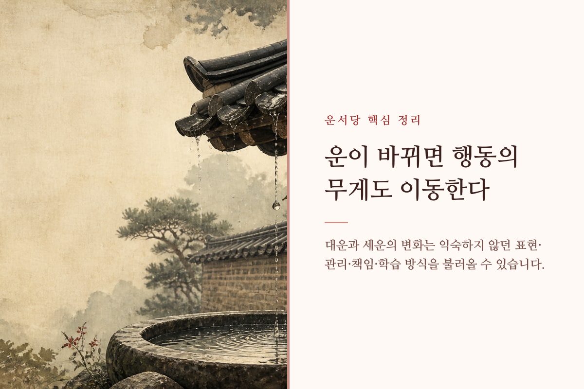 시간의 흐름을 따라 다섯 행동의 비중이 달라지는 길